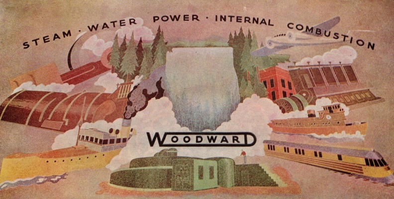 A Woodward painting on the office lobby floor in the 1940's.