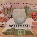 A Woodward painting on the office lobby floor in the 1940's.