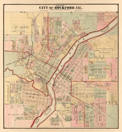Vintage Rockford map.