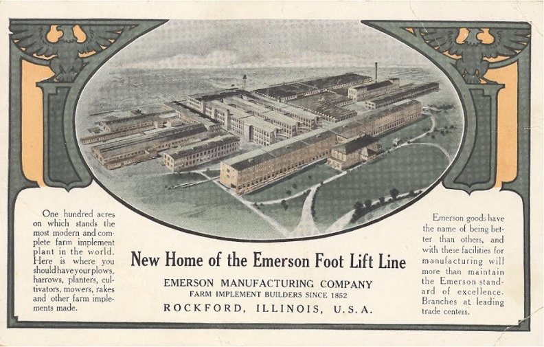 The Emerson Manufacturing Company history.