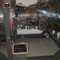 A CFM56-2 SERIES JET ENGINE ON DISPLAY.