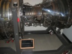 A CFM56-2 SERIES JET ENGINE ON DISPLAY.