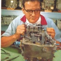 Assembly of the Woodward 1307 series fuel control for the GE J57 jet engine.
