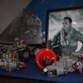 Lucas Aerospace Company's fuel control components on display.