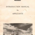 Introduction manual for appilcants.