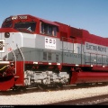 An EMD SD70M diesel-electric locomotive demo unit with the new Woodward CLC system.