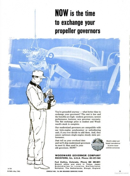 Vintage Woodward advertisement.