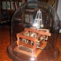 The patent model of Amos Woodward's improvement in water wheel governors.