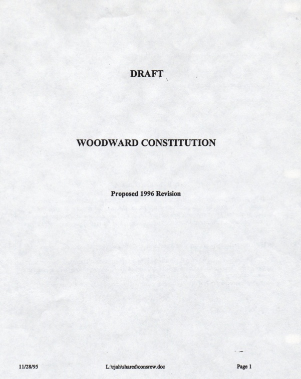 Woodward draft revision for 1996.