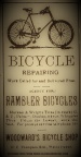 In the beginning of the 1890's Amos had to sell and fix bicycles to keep the cash flow coming in.