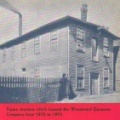 Amos Woodward's first machine shop in the water power district in Rockford Illinois.