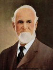 Oil painting of Amos Walter Woodward(1829-1919).