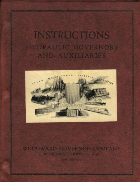 One of the thousands of bulletins and manuals that Woodward gave to their customers.