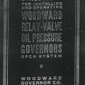 RELAY- VALVE OIL PRESSURE GOVERNOR CATALOG, CIRCA 1912.