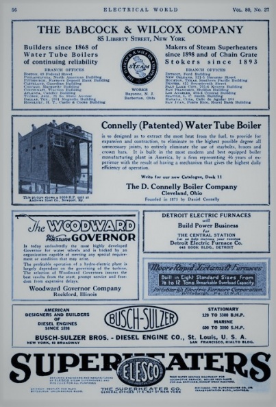 The new Woodward Hydraulic Governor, circa 1914.