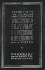 RELAY-VALVE OIL PRESSURE GOVERNOR MANUAL FROM 1912.