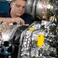 Pratt & Whitney PW206 series gas turbine engine assembly.