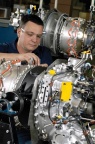 Pratt & Whitney PW206 series gas turbine engine assembly.