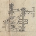 Woodward Water Wheel Governor Schematic Drawing.