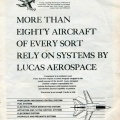 A Lucas Aerospace Company advertisement.