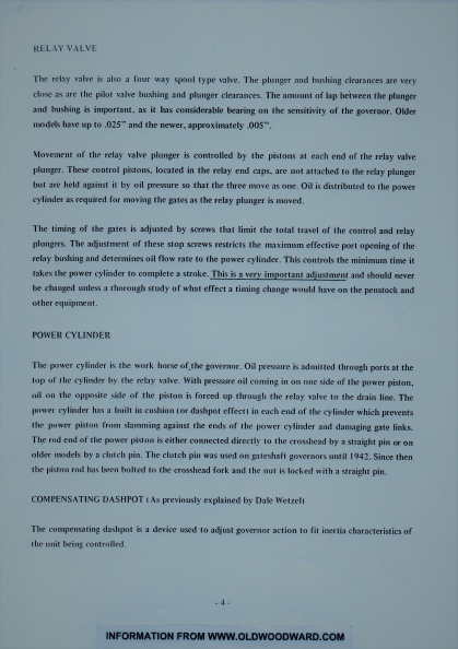 Woodward Gate Shaft Type Governors. Page 4.