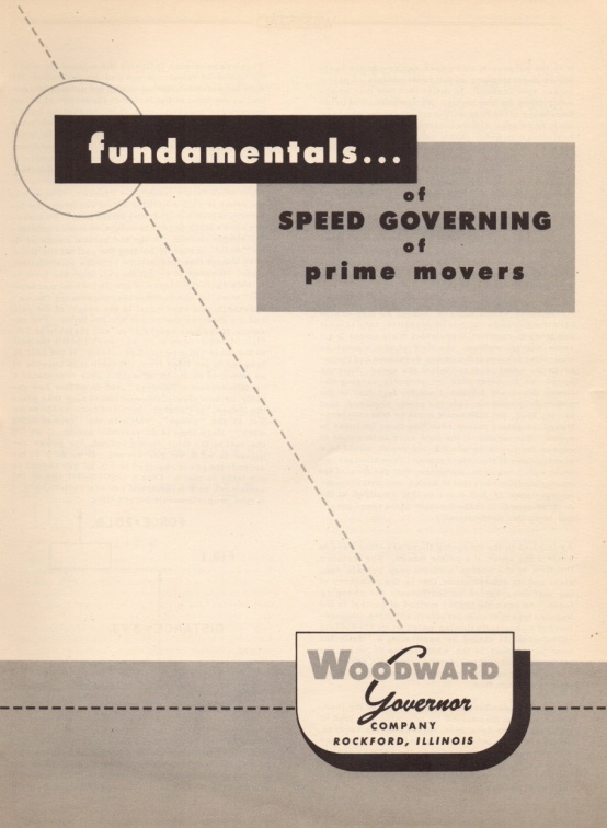 Elmer Woodward's fundamentals of speed governing.