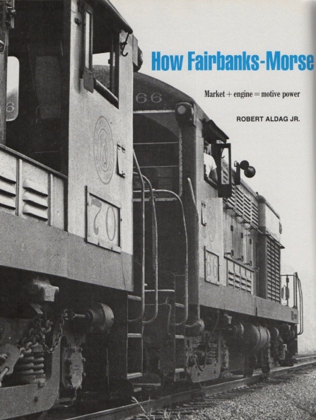 FAIRBANKS-MORSE COMPANY HISTORY.