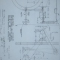 Another example of a blueprint of a mechanical water wheel governor Size D series 3, circa 1926.