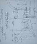 Another example of a blueprint of a mechanical water wheel governor Size D series 3, circa 1926.