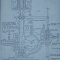 A Lombard Oil Pressure Water Wheel Governor blueprint circa 1938.