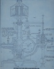 A Lombard Oil Pressure Water Wheel Governor blueprint circa 1938.
