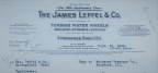 JAMES LEFFEL LETTERHEAD, CIRCA 1944.