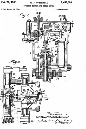 Woodward Governor Company's patent number 2,452,088.