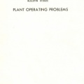 Plant operating problems.  Bulletin number 01502C.