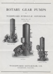 WOODWARD ROTORY GEAR PUMPS (CIRCA 1939) FOR GATESHAFT TYPE GOVERNORS.