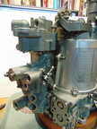 Closeup of the CFM56-3 jet engine fuel control.