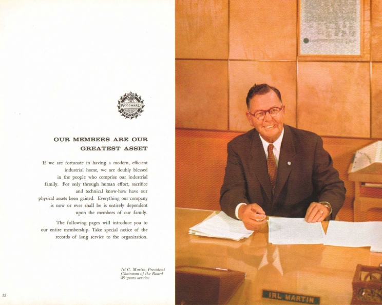 Irl C. Martin at his new desk in 1942.