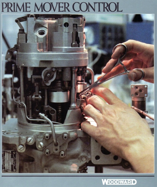 Close-up shot of a Woodward jet engine fuel control.