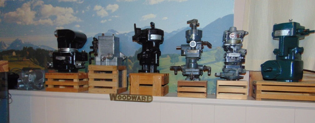 The OldWoodward hydromechanical governor collection.