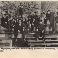 A photo of the Stevens Point Brewery workers in 1898.