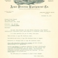 Brewer Brad's Acme Process equipment letter from the archives.