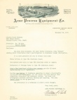 Brewer Brad's Acme Process equipment letter from the archives.