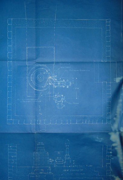 Blueprint drawing history saved from the trash.