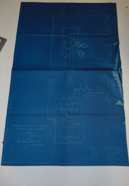 Blueprint drawing history saved from the trash.