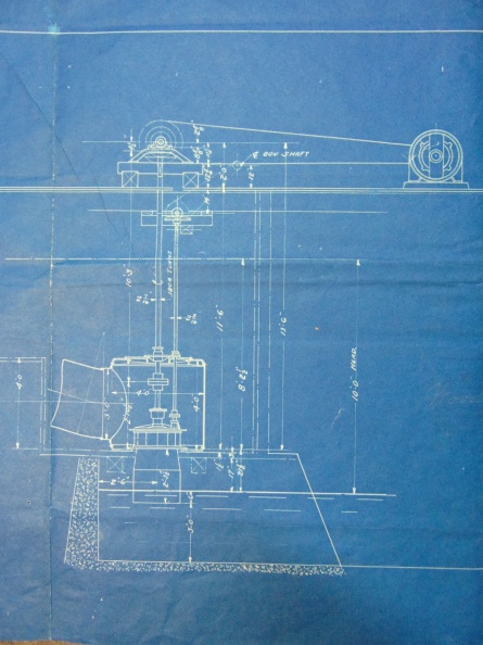 Blueprint drawing history saved from the trash.