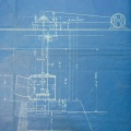Blueprint drawing history saved from the trash.