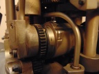 Close up of the 3-D assembly gear drive.