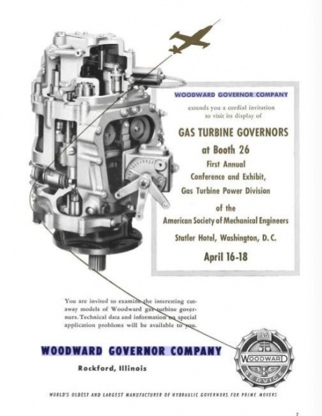 Woodward Gas Turbine history in Aviation Week magazine.