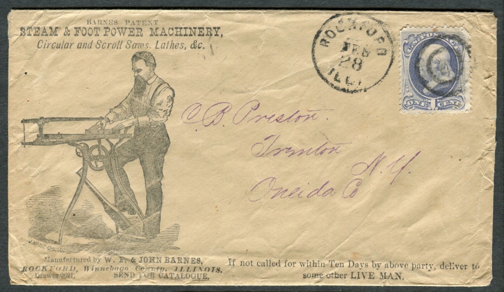 John Barnes Company letter envelope.