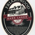 Dark lager beer label.